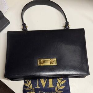 Michaelangelo Black Leather Handbag